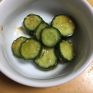 ポリ袋で簡単☆きゅうりの中華風お漬物